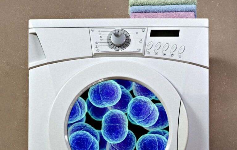 A dirty washing machine promotes cross-contamination.