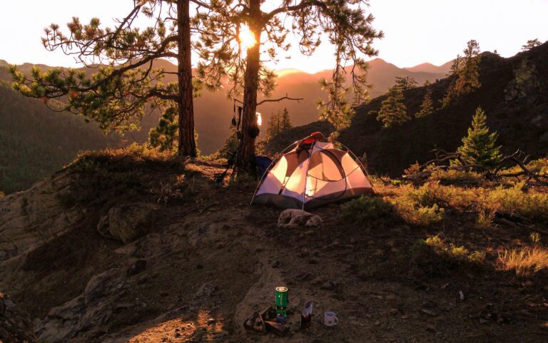 tenting in the wilderness