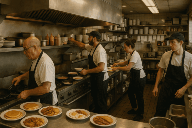 Busy Diner- AI generated