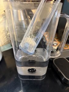 Remove the water filter.