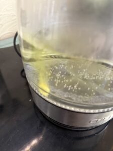 Drop in One Chlorine Dioxide Cleaning Tablet and let it dissolve