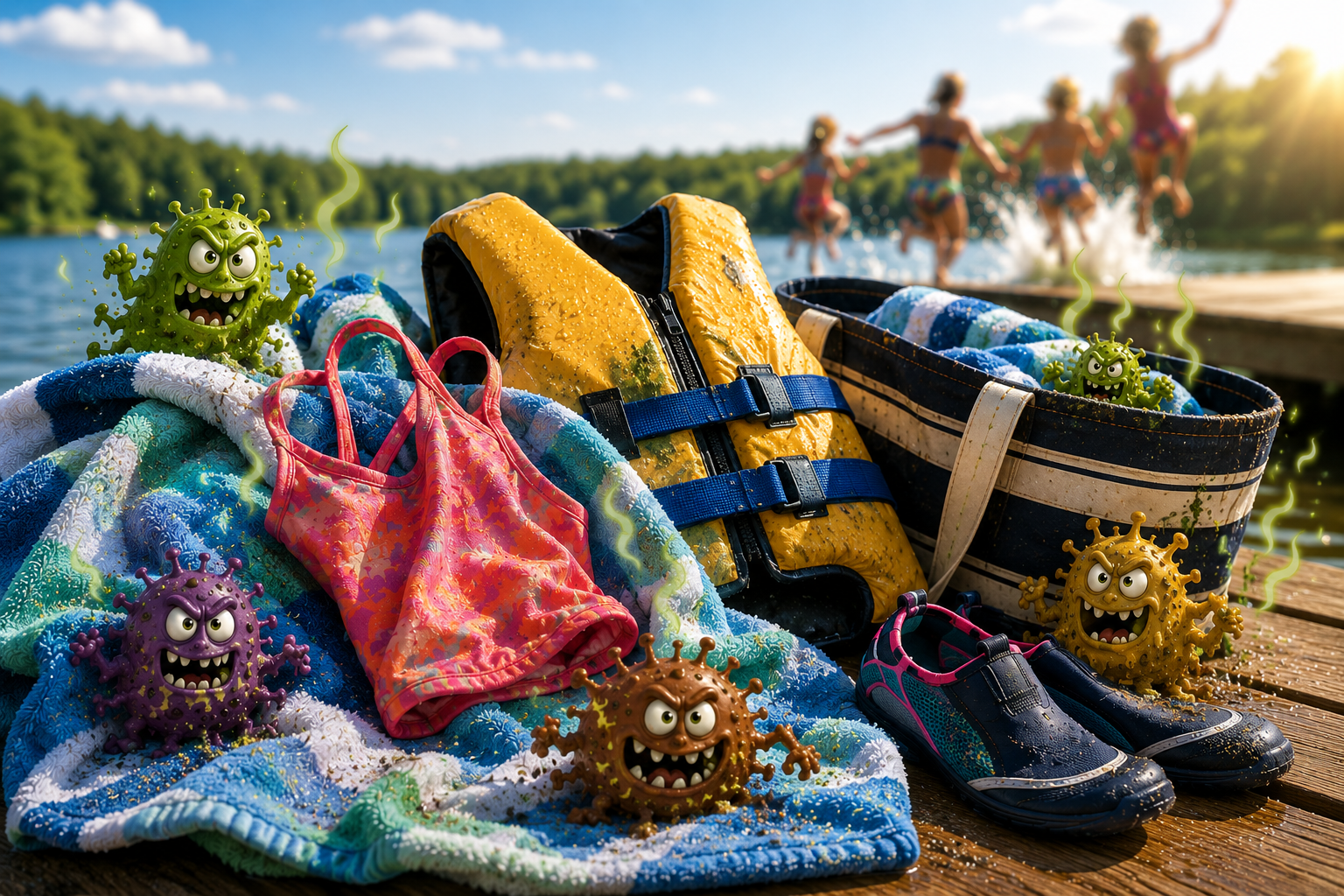 How Chlorine Dioxide Neutralizes the Odor Compounds Created by Wet Summer Gear