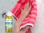 Applying ClO2 to shower walls prevents mildew