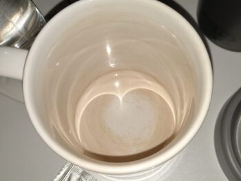 stained tea mug
