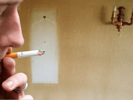 Smokers leave soot and nicotine on apartment walls