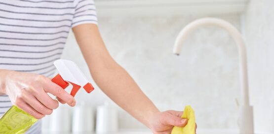 Spraying Envirotab into your sink cleans the disposal at the same time