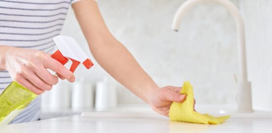 Spraying Envirotab into your sink cleans the disposal at the same time