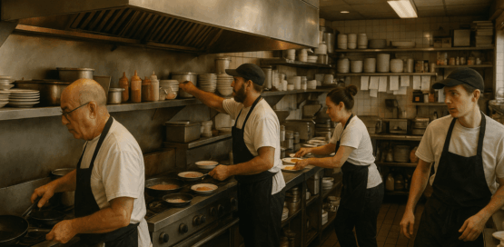 Busy Diner- AI generated