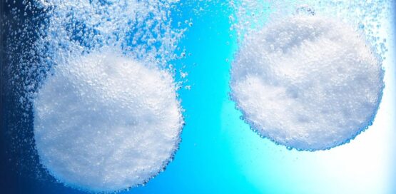 chlorine dioxide tablets in water.