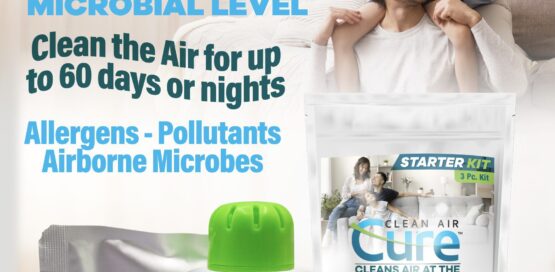 CURE cleans the air up to 60 days and nights for clean pure air.